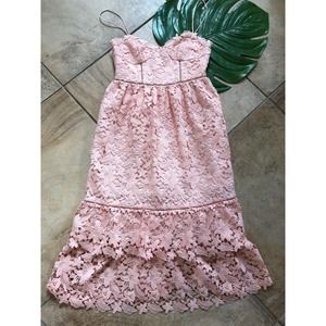 Club Monaco Lace Spaghetti Strap Sheath Dress 4